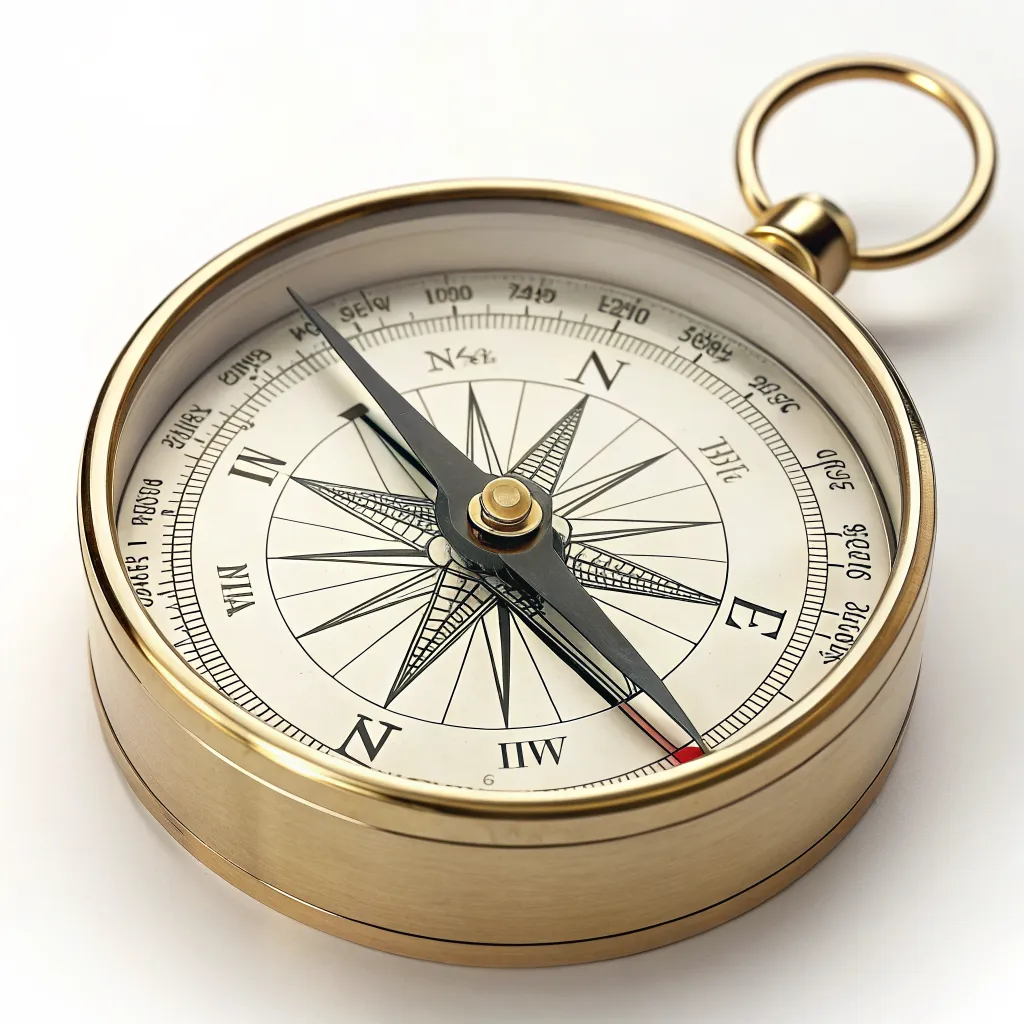 Illustrated compass